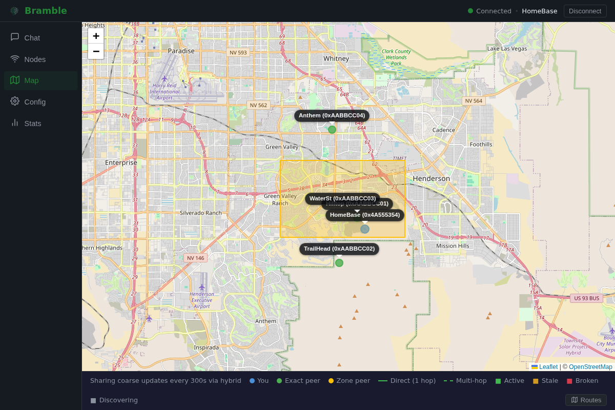 Tiered location sharing on the map